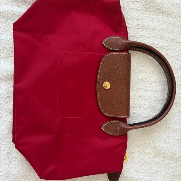 Longchamp Handbags - Authentic Longchamp Women's Red and Burgundy Bag